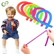1 шт., детская и взрослая декомпрессионная игрушка, светящаяся растягивающаяся веревка из термопластичной резины, антистрессовые игрушки, струны, фиджет, аутизм, вентиляционные игрушки ZXH