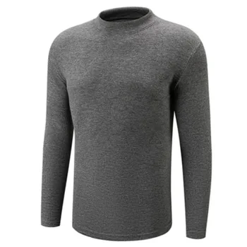

2019 Winter Men Sweater Men Half Turtleneck Casual Sweater Men Slim Fit Brand Knitted Pullovers Male High Elastic Underwear 3XL