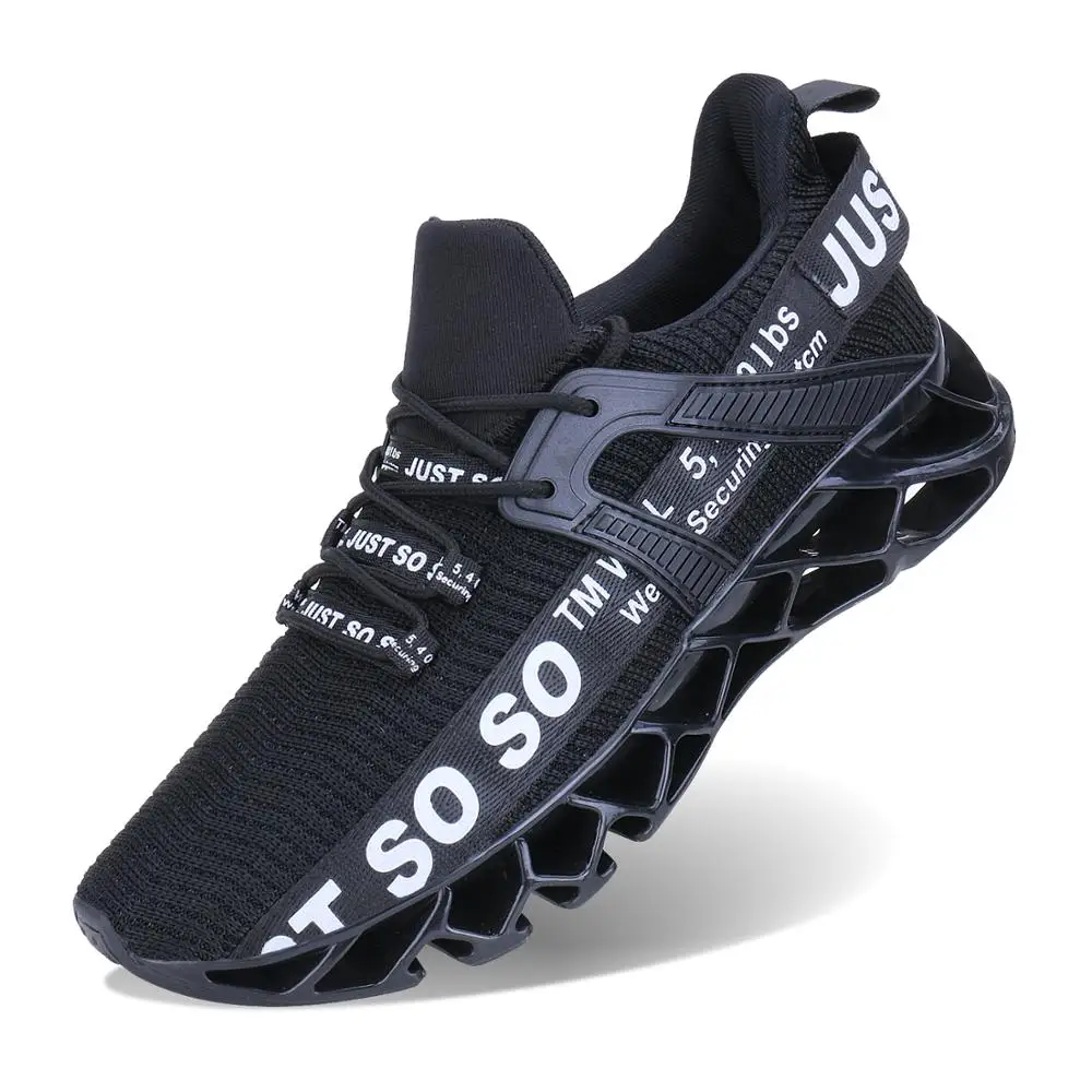 Mens Walking Shoes Running Non Slip Blade Type Sneakers
