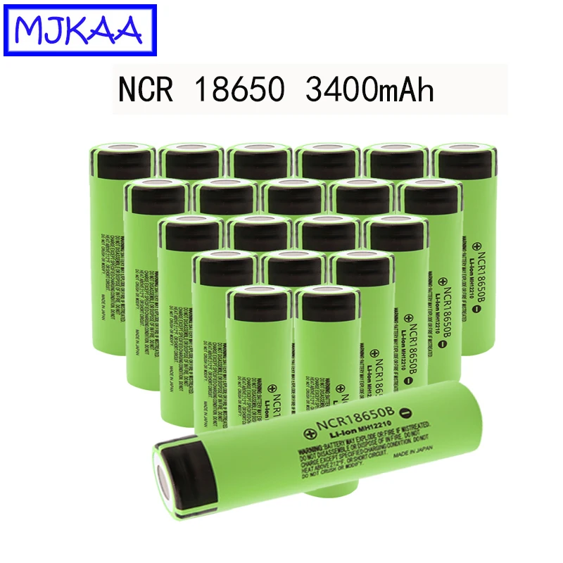 Günstige 10 20PCS Hohe Qualität NCR18650B 3,7 V 3400mah Lithium Batterie Für Taschenlampe Li Ion 3400 Mah Batterien