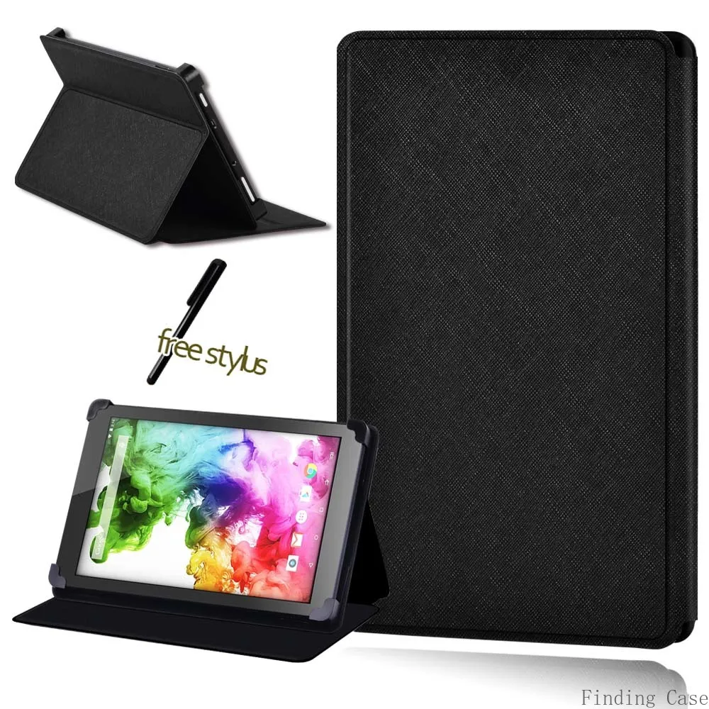 

Tablet Case for HipStreet Titan/Electron/Pilot Universal Flip Anti-Fall PU Leather Stand Shockproof Cover Case +Free Stylus