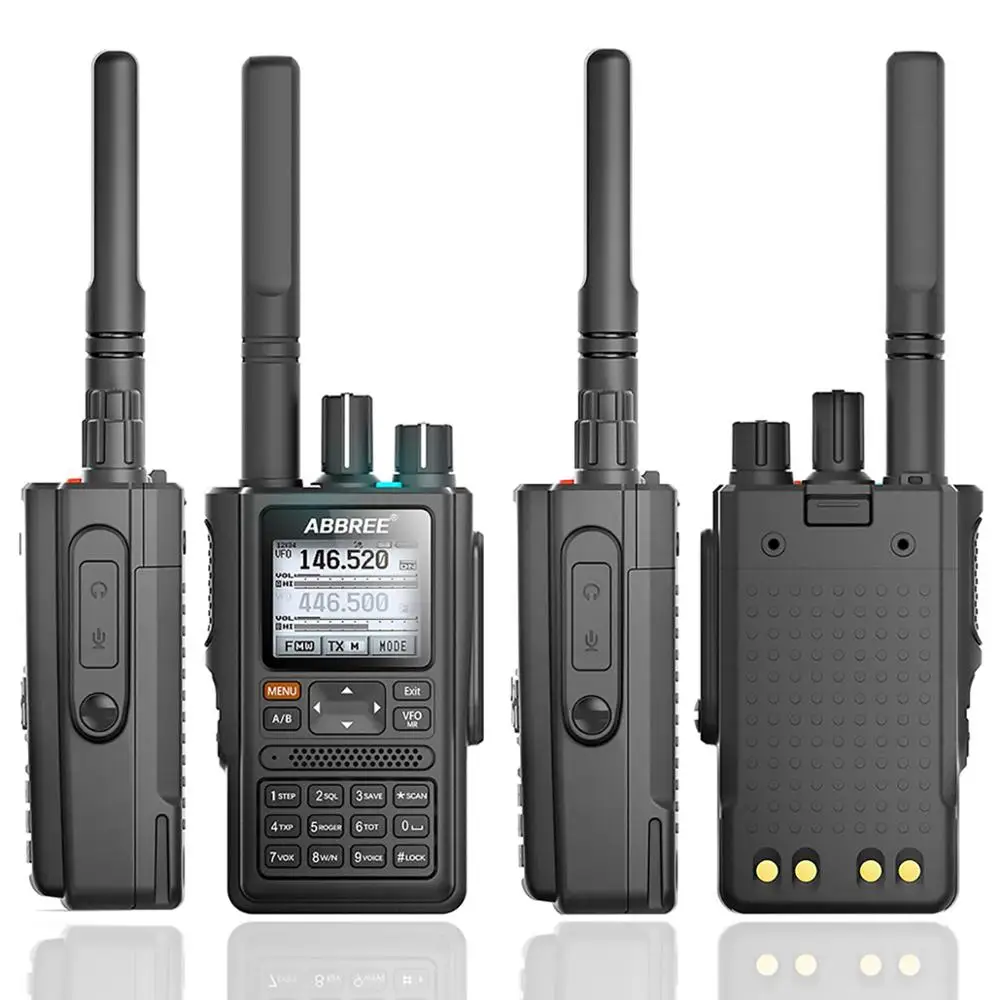 ABBREE AR-F8 gps местоположение всех диапазонов(136-520 МГц) Частота/CTCSS обнаружения 1,77 ЖК-дисплей 999CH иди и болтай Walkie Talkie