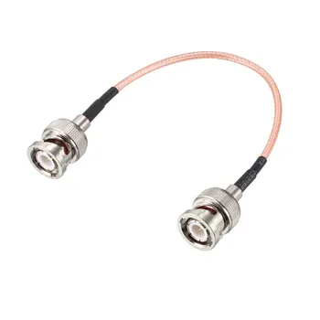 

uxcell 1 Pcs BNC Male to BNC Male Coax Cable RG316 Low Loss RF Coaxial Cable 50 ohm 0.5 ft Nickel Plated Connector Body