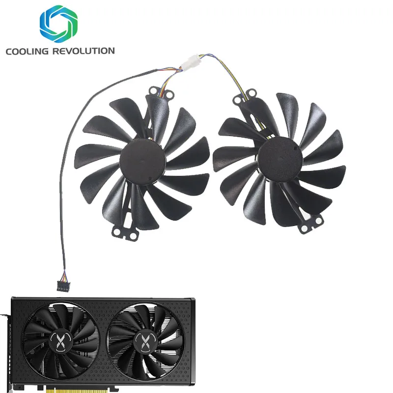 Ventilatore Della Scheda Grafica Di Fdc10U12S9-C Rx6600 6600Xt Di 95Mm Per Il Fan Della Scheda Video Di Gioco Di Xfx Radeon Rx 6600 Xt