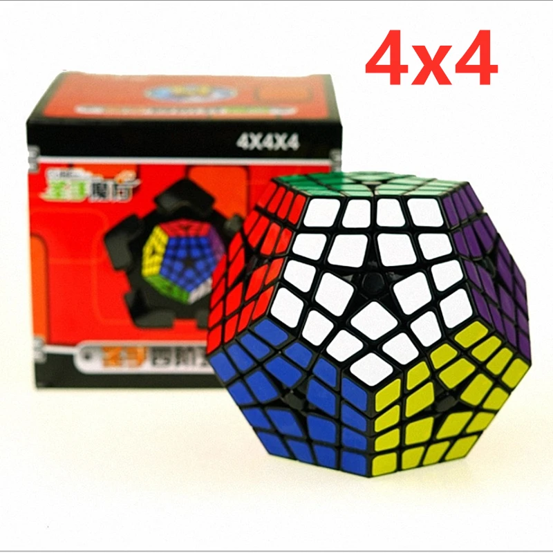Shengshou 4x4x4 куб 4x4x4 мегаминкс куб 4x4 куб додекаэдра shengshou Megaminxed 4x4 магический куб 12 сторонний скоростной куб