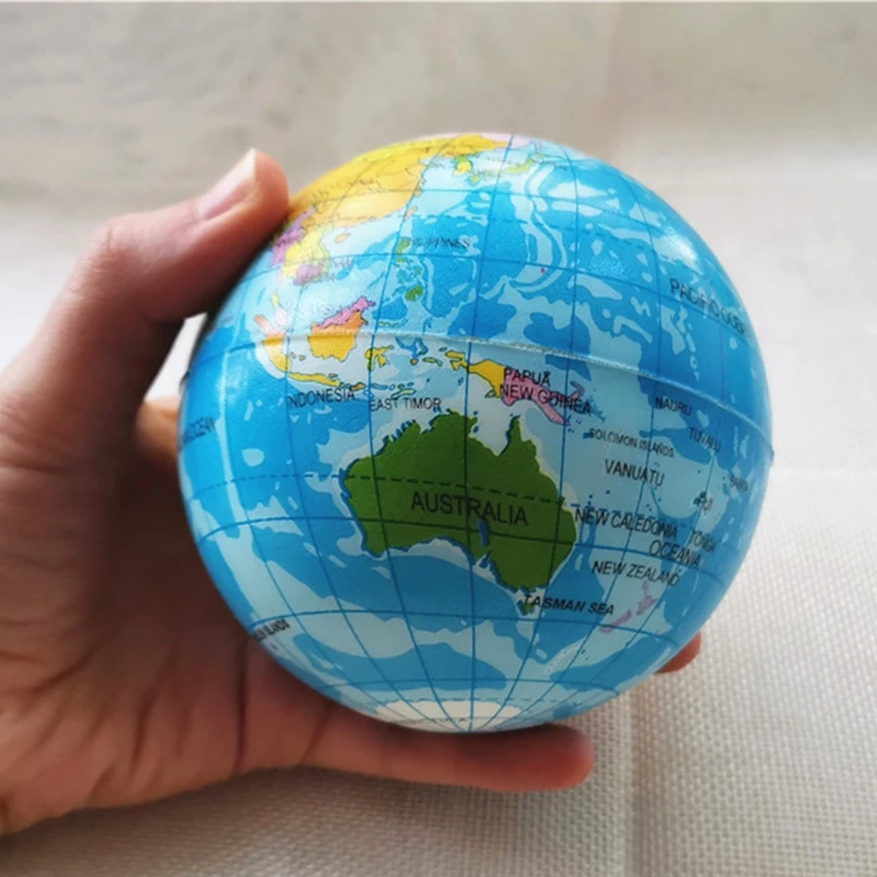 10cm Anti Stress Balls Foam Sponge Pu Ball World Map Globe Planet Earth Squeeze Balls Toys For Kids Children Toy Balls Aliexpress