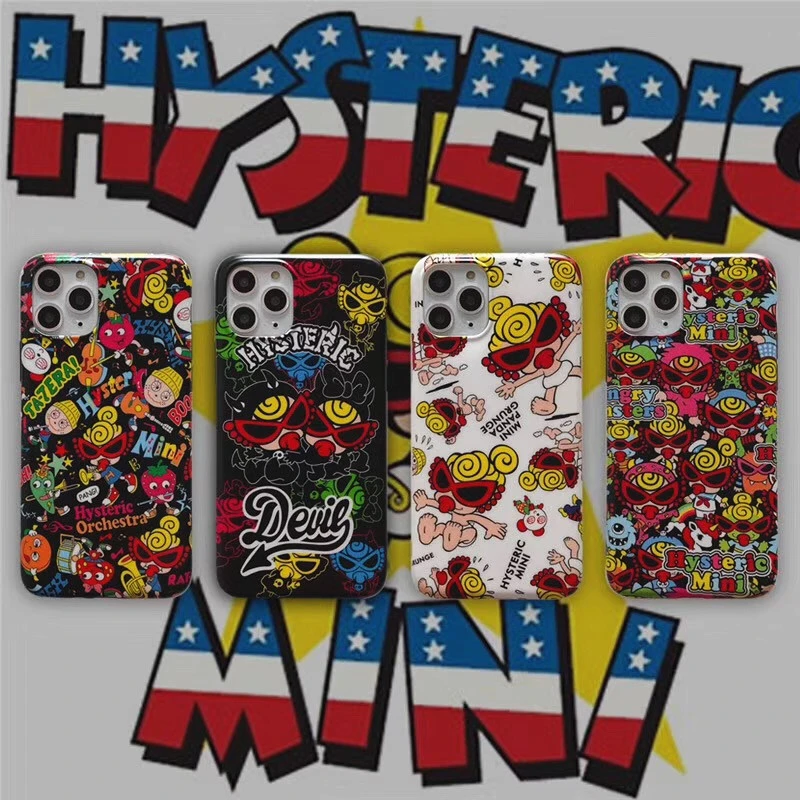 日本ストリートの高級ブランドヒステリックミニ電話ケースiphone 11プロx Xs最大xr 7 8プラスかわいい漫画スーパーベビーおしゃぶり入り江 電話用緩衝材 Aliexpress