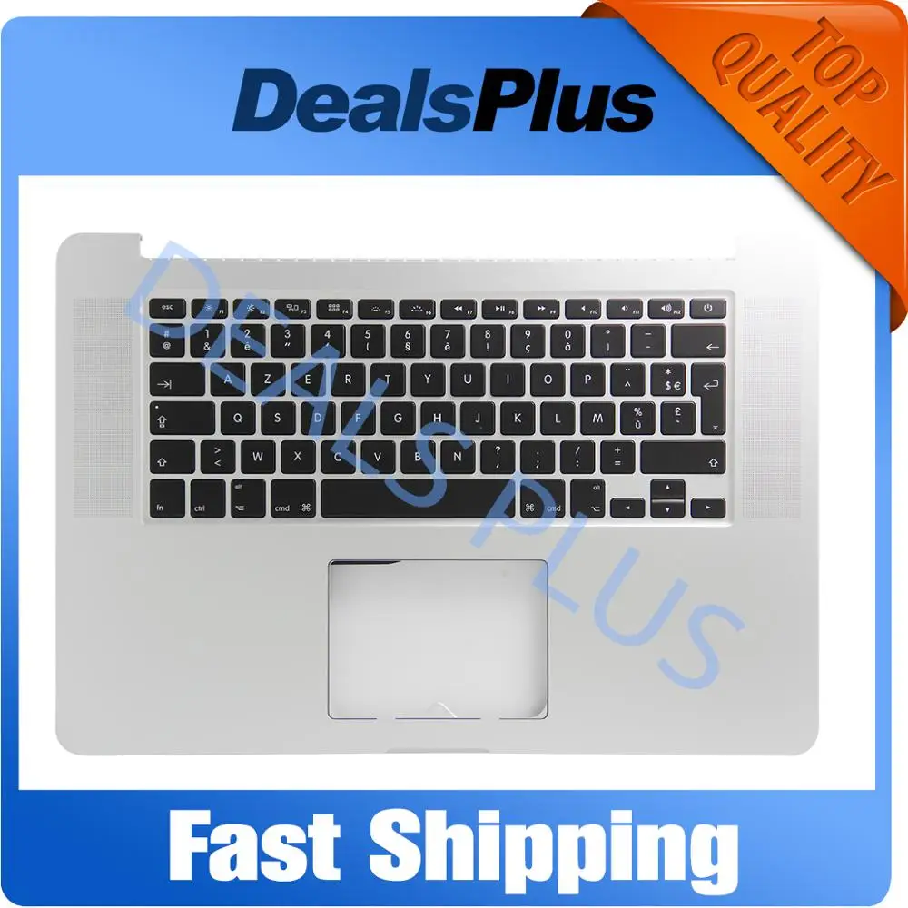 Замена для MacBook Pro 1" retina A1398 2012 Упор для рук верхний чехол с Французский FR Клавиатура без тачпада