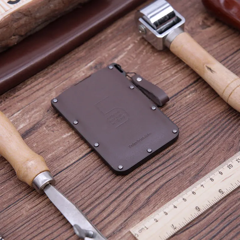 

5card Portable Ultra-Thin Portable Wallet Pulling Design Ultra-Thin Hidden Cool Wallet Hot Selling Multi-functional Card Holder