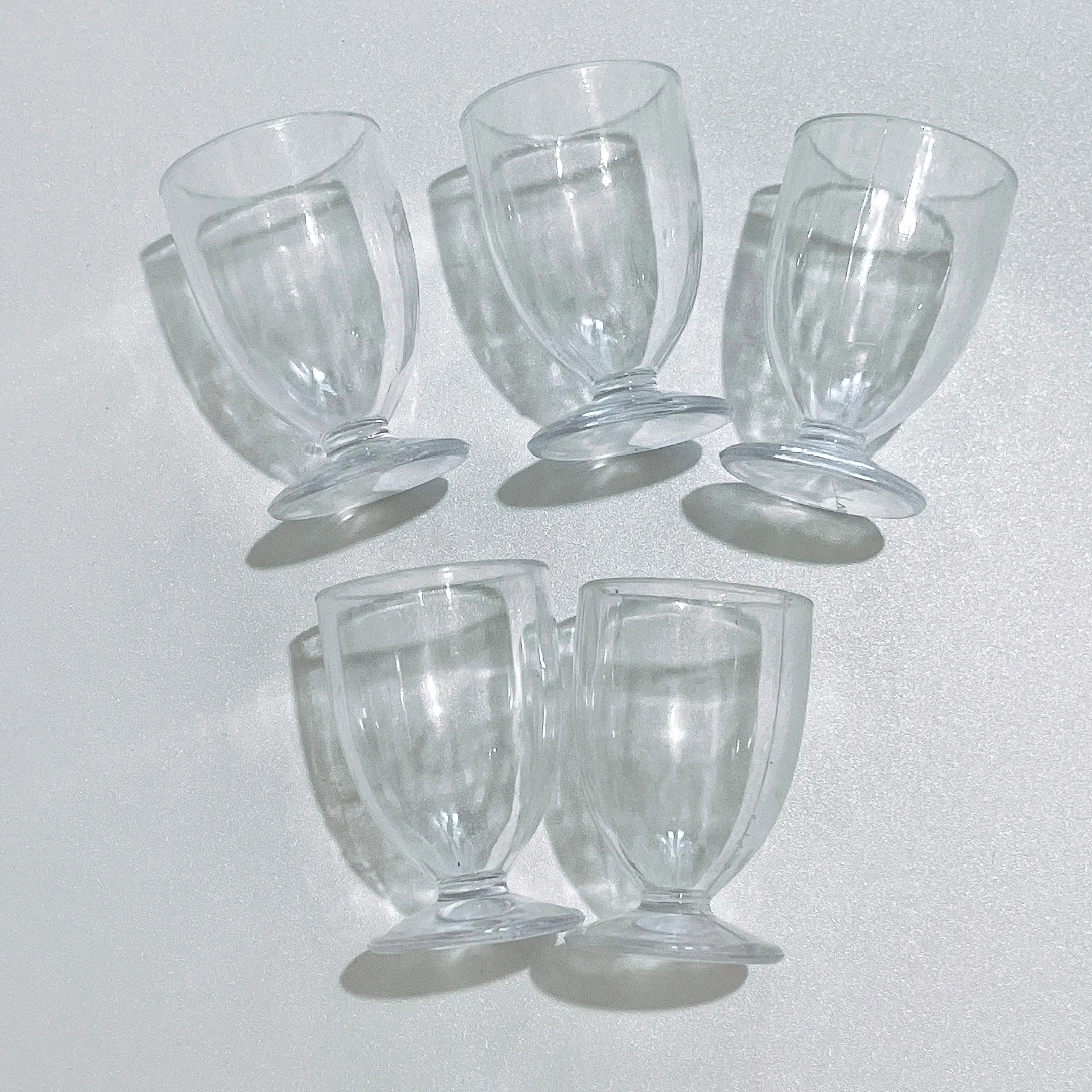 Fake Ice Cream Cups Mini Parfait Cups Decoration Crafts DIY Model Simulation Tableware Dollhouse Kitchen Accessories 20PCS/LOT miniature ice cream cups