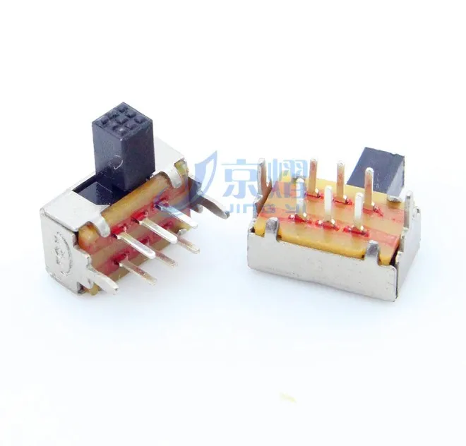30 шт. SK22D02 ручка 5 мм тумблер 6 Pin 2 файла SK-22D02 2P2T слайд-переключатель | Обустройство