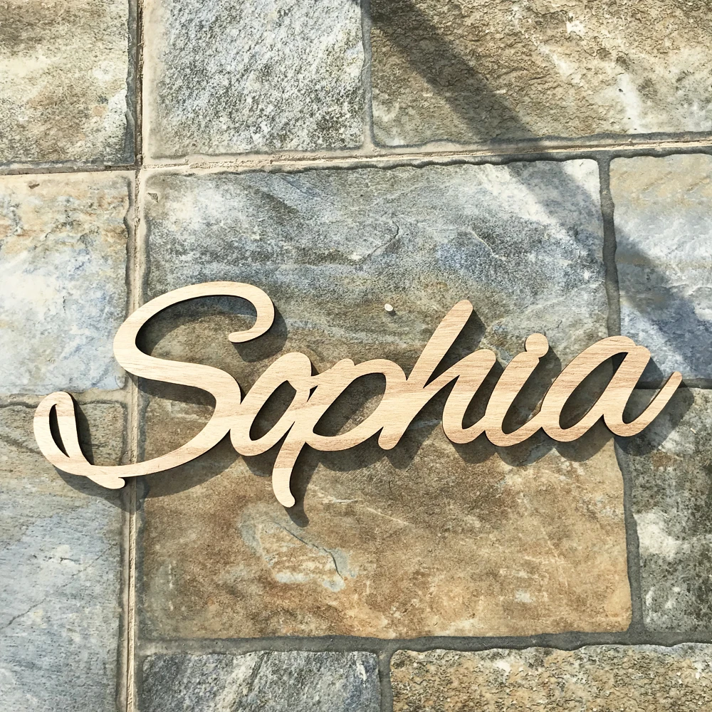 Pesonalized Names Wood Signs Custom Name Sign Table Decor Wedding Table Wooden Letters Wood Baby Name Nursery Pet Sign wooden name signs