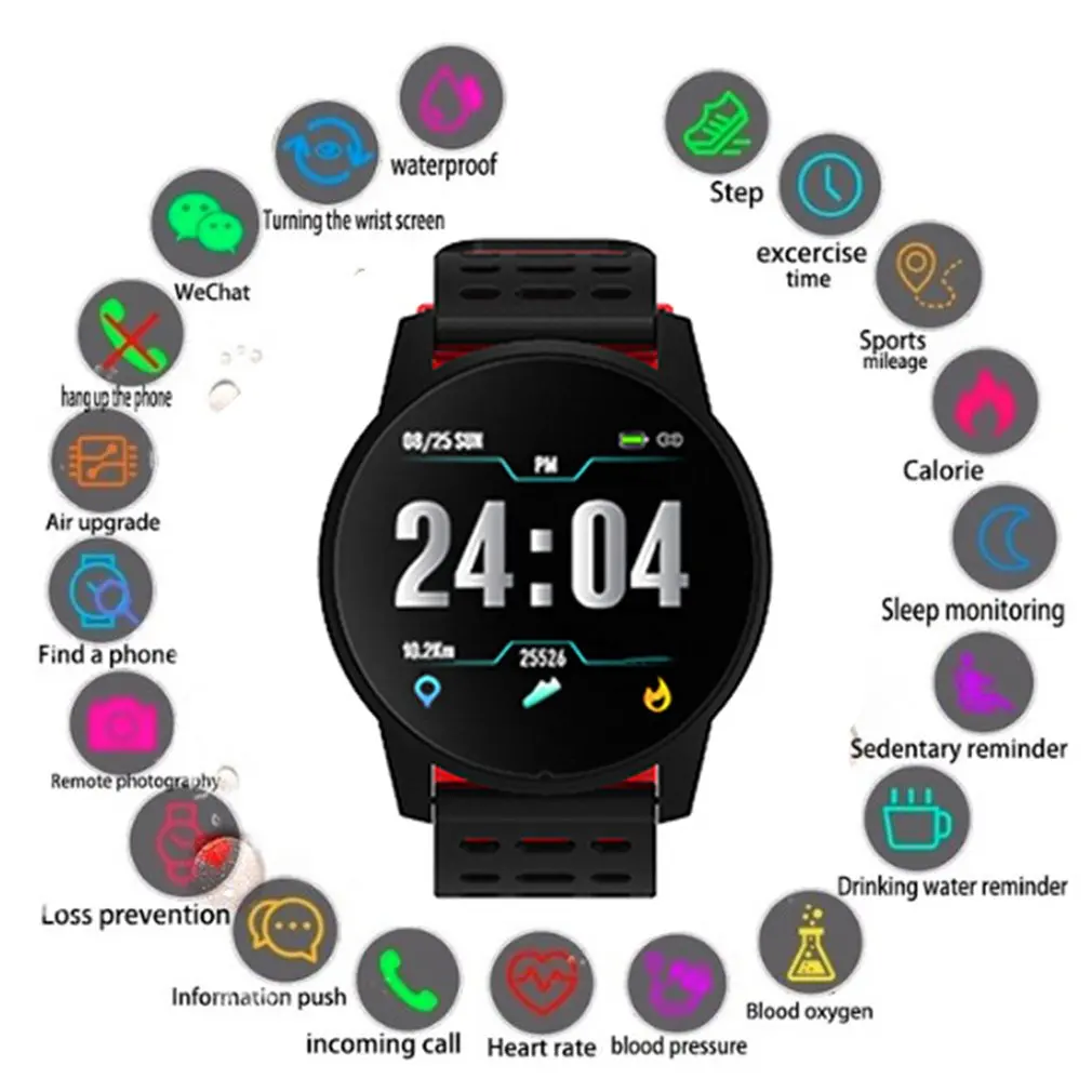 

Smart Bracelet B2 Heart Rate Smart Watch Silicone Gift Men And Women Sports Bracelet Pedometer