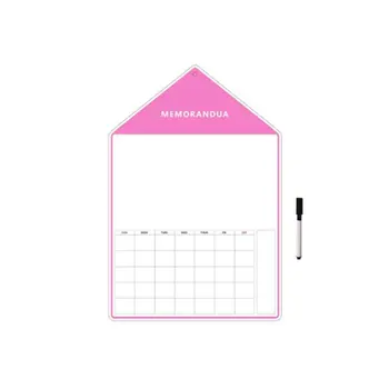 

A3 Soft Magnetic Whiteboard Magnet Erase Board Drawing Refrigerator Calendar Pen - Pink