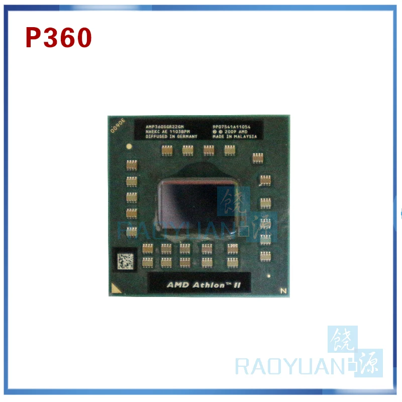 Процессор AMD Athlon II для ноутбука двухъядерный процессор P360 AMP360SGR22GM P 360 25 Вт