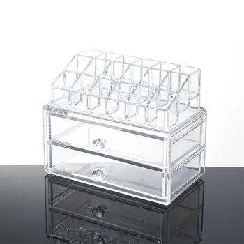 

Acrylic Jewelry Cosmetic Storage Drawers Display Makeup Organizer Case Y-1014C