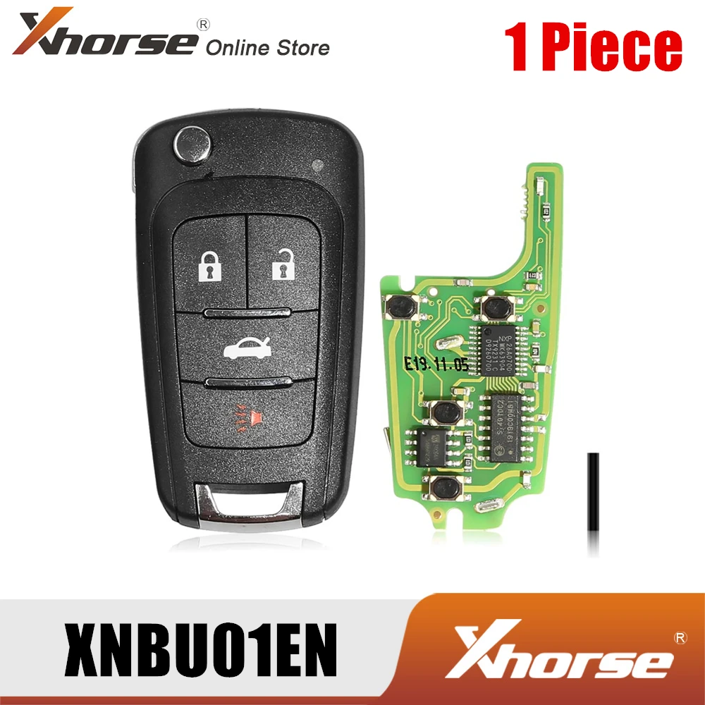 Беспроводной пульт дистанционного управления Xhorse XNBU01EN для Buick Flip 4 кнопки английская версия 1 шт.| |