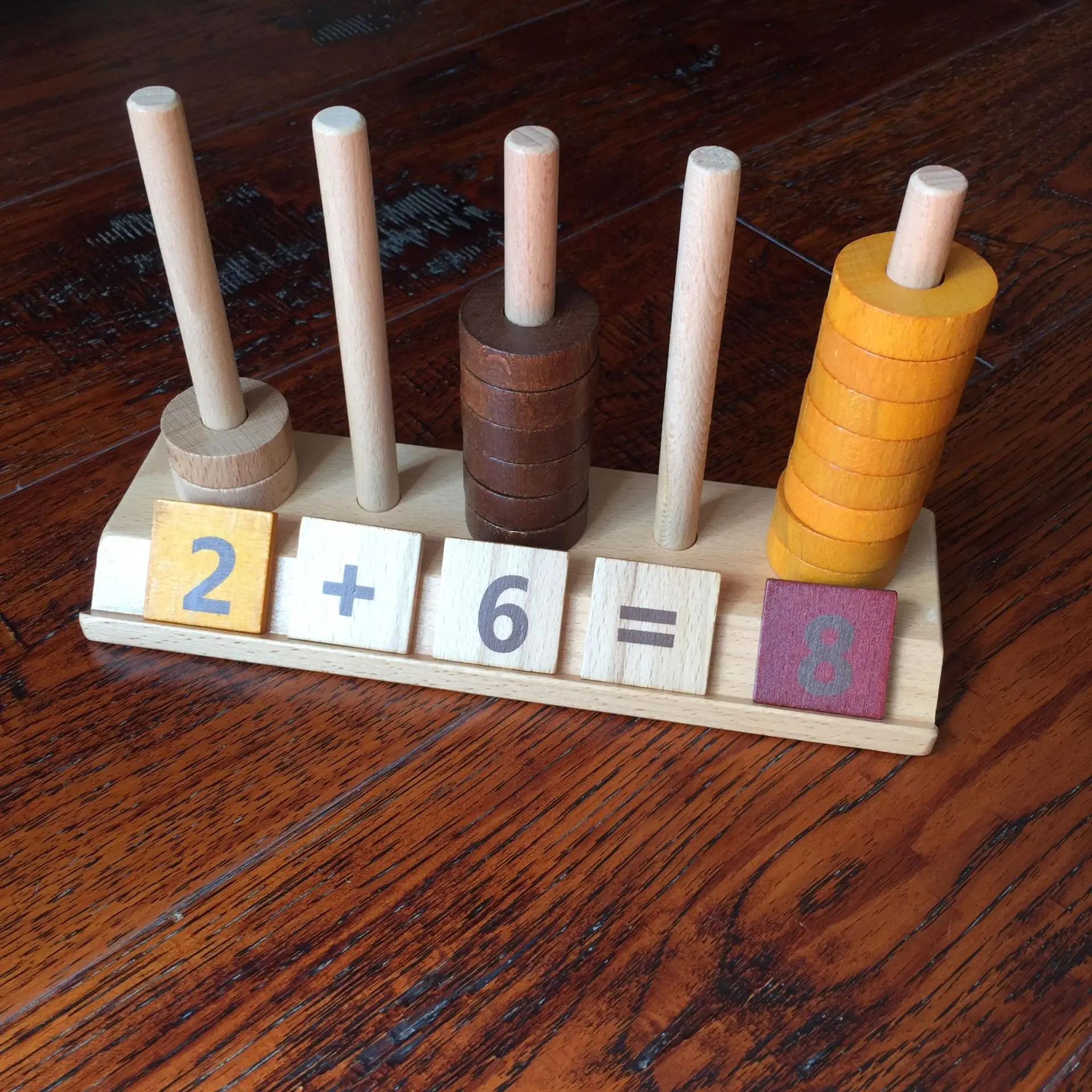 Montessori Teaching Aids Bead Toy DIY Children Teaching Aids with Numbers Beaded Bracelet Taiwan Montessori Mathematics Teaching