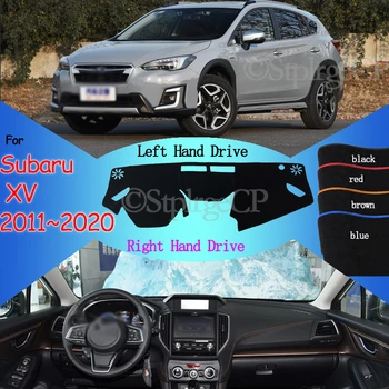 

instrument Platform Cover Mat Carpet Dashmat Protective Pad Dashboard for Subaru XV 2011~2020 Anti-Slip WRX STI