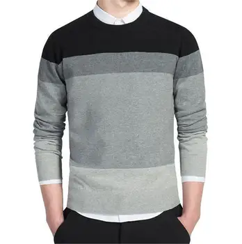 

OLOEY Brand 2019 Men's Casual Sweater Dress Suit Pullove Solid Color Slim Fit Male Cheap Formal Design Big Size 3xl