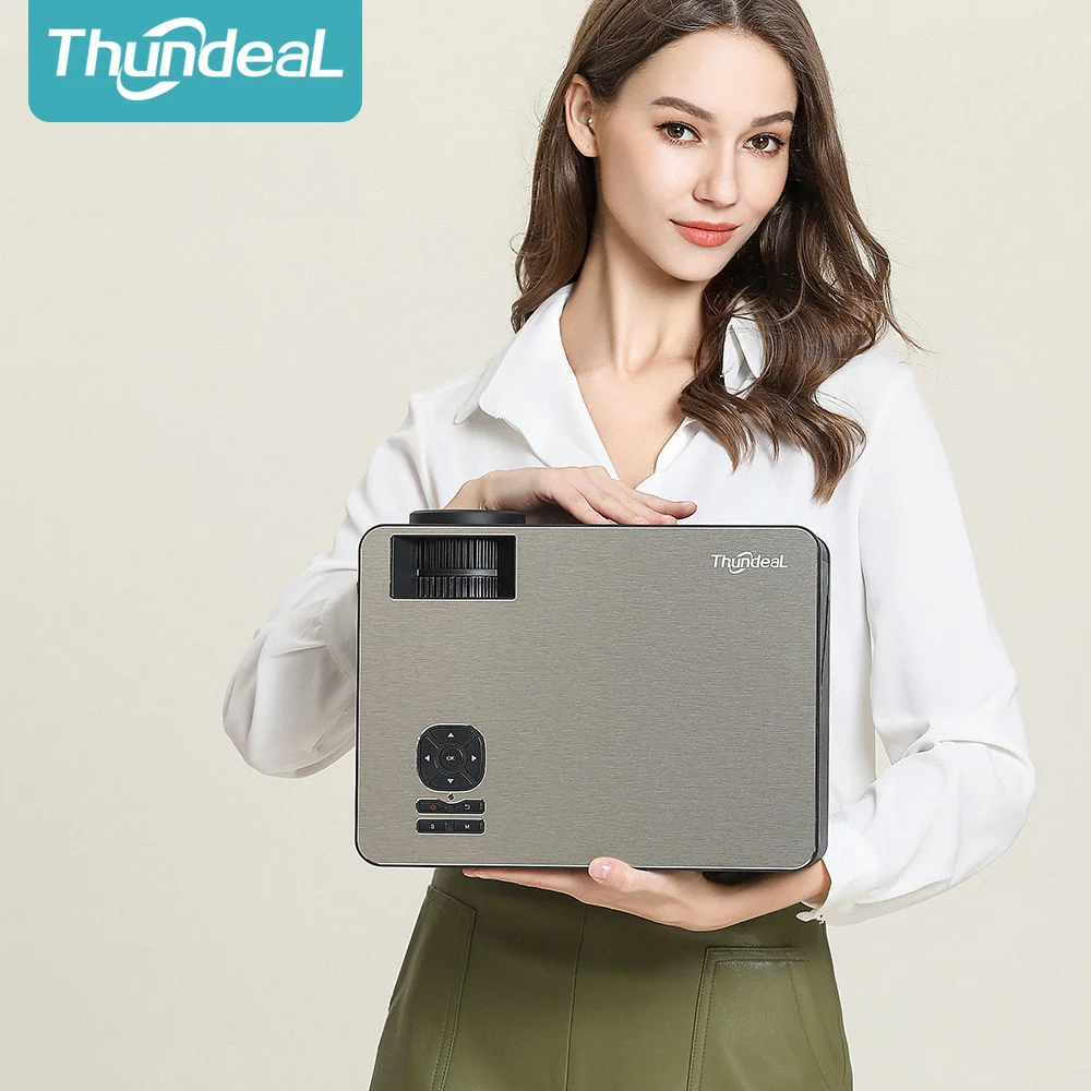 Видеопроектор ThundeaL TD86 HD светодиодный проектор 4000 лм Android 6.0 Wi Fi Bluetooth поддержка Full