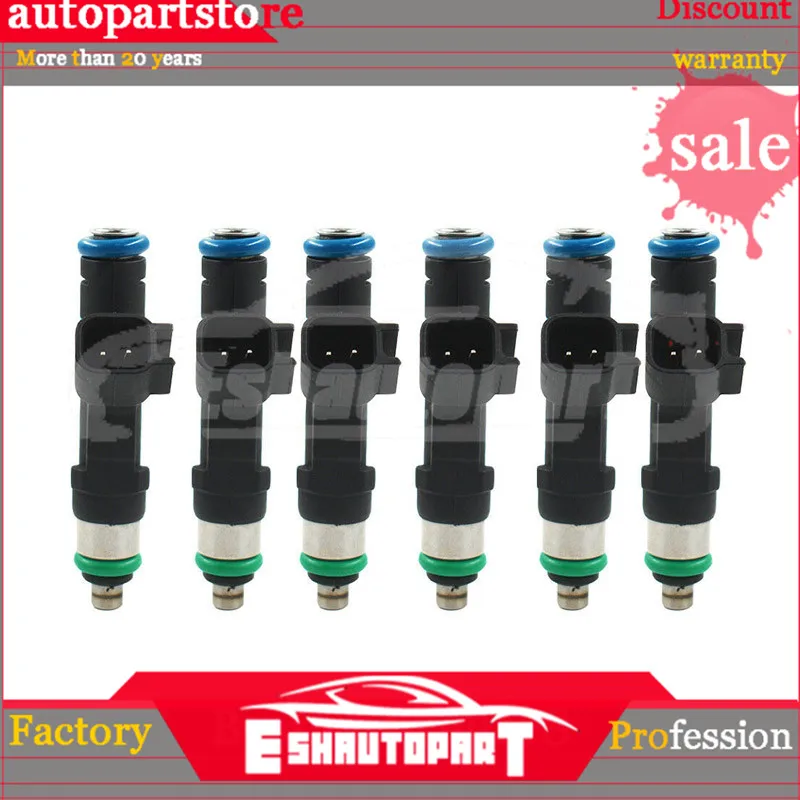 6 шт. топливный инжектор 0280158020 для Jeep Liberty Dodge Dakota Mitsubishi Raider 3.7L