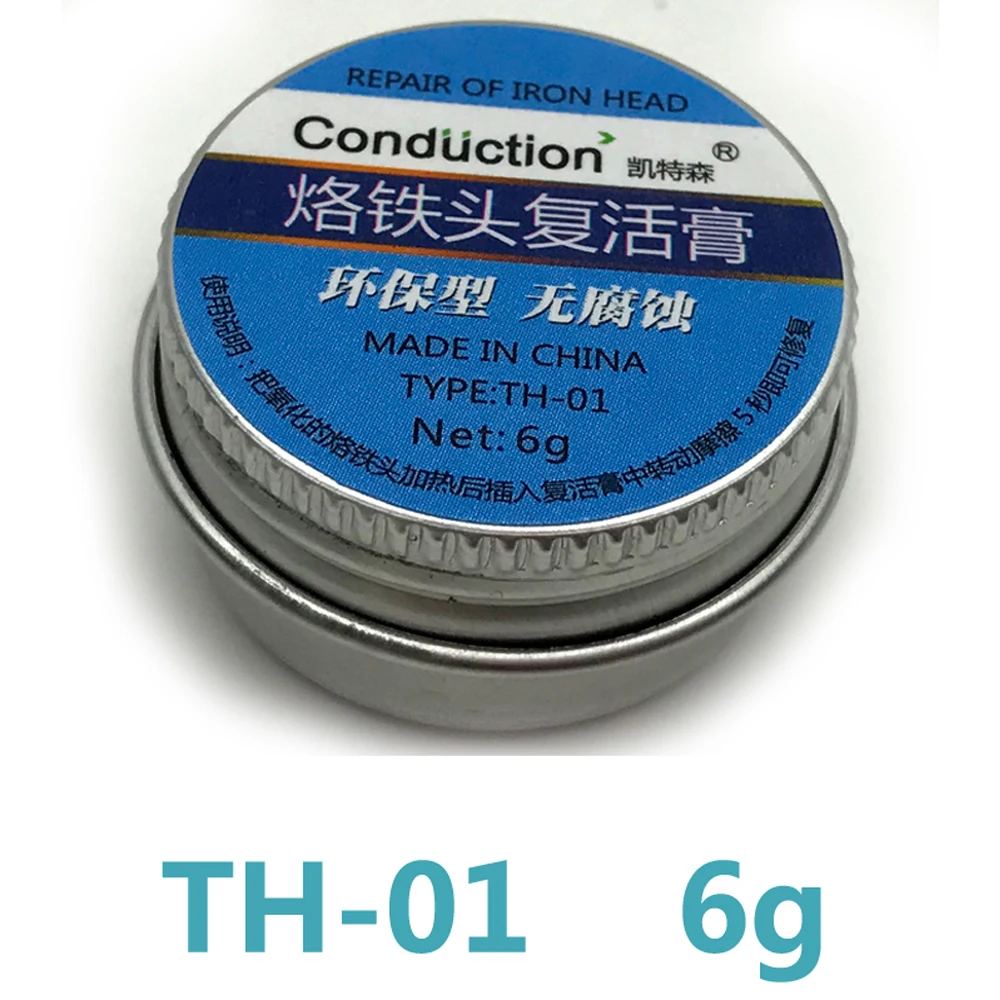 ENSOM Electrical Soldering Iron Tip Refresher solder Cream Clean Paste for Oxide Solder Iron Tip Head Resurrection No corrosion