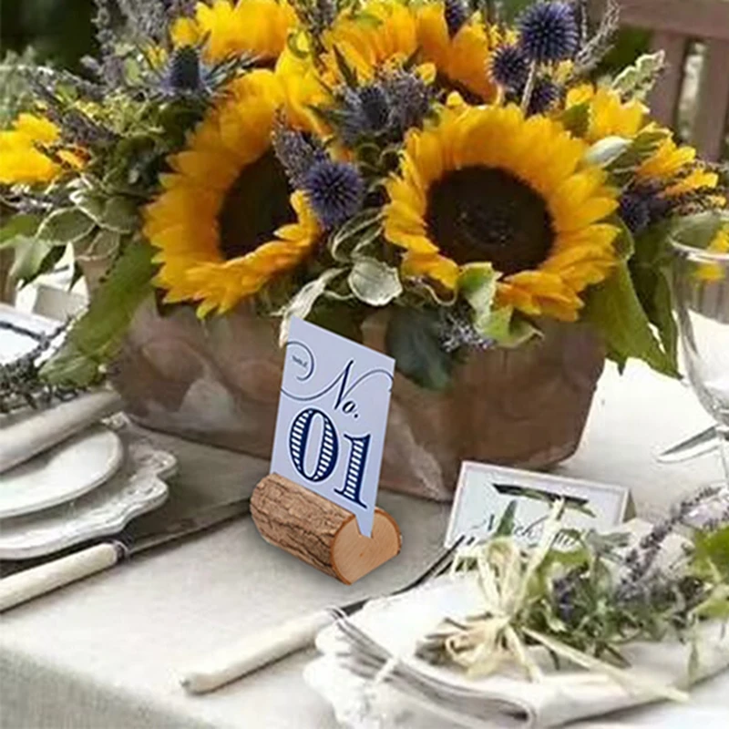 ##BUY Solid Wood Card Frame Personality Wedding Place Wooden Card Holder Business Card Family Party Restaurant Decoration 1 Pack
