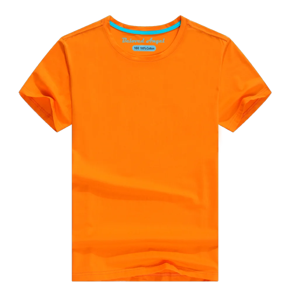 Children T Shirt Children Summer White Tees For Boys Girls Kids Short Sleeve Tops T-shirts Fashion Casual Candy Solid Color Baby Clothes