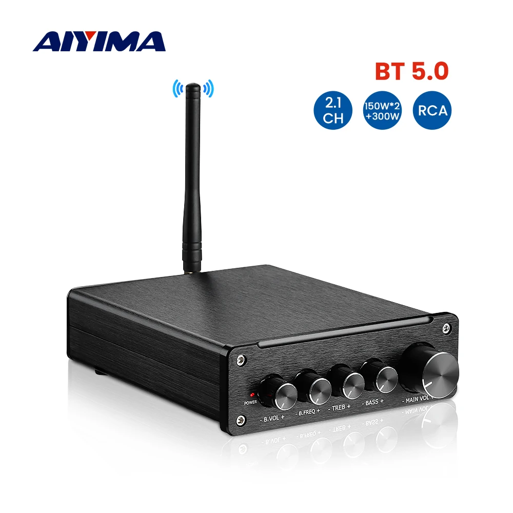 AIYIMA аудио TPA3255 Bluetooth 5 0 усилитель 150 Вт * 2 + 300 1 QCC3034 APTX стерео звука громкоговоритель
