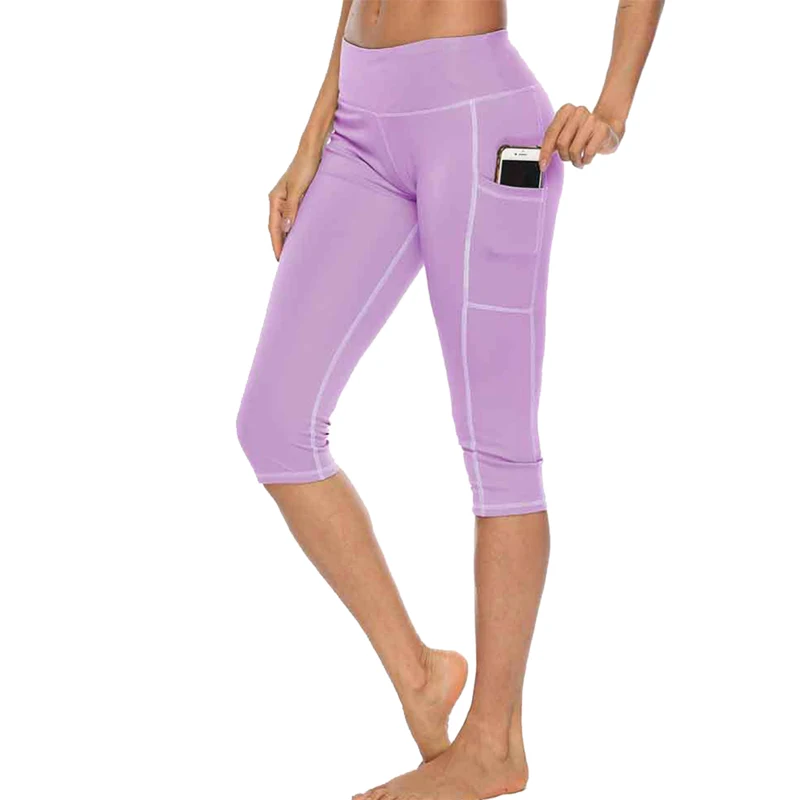 CALOFE 2020 Workout Capri Fitness Leggings Women High Waist Jogger Pants With Side Pocket Ladies Sportwear Running Legins CALOFE 2020 Workout Capri Fitness Leggings Women High Waist Jogger Pants With Side Pocket Ladies Sportwear Running Legins