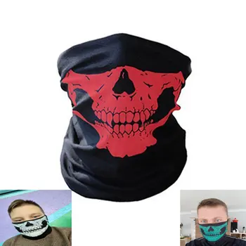 

Full Face Motorcycle Face Shield winter Balaclava Face Mask Ghost Tactical Mask 3D Skull Sport Mask Neck Warm Windproof Outdoor
