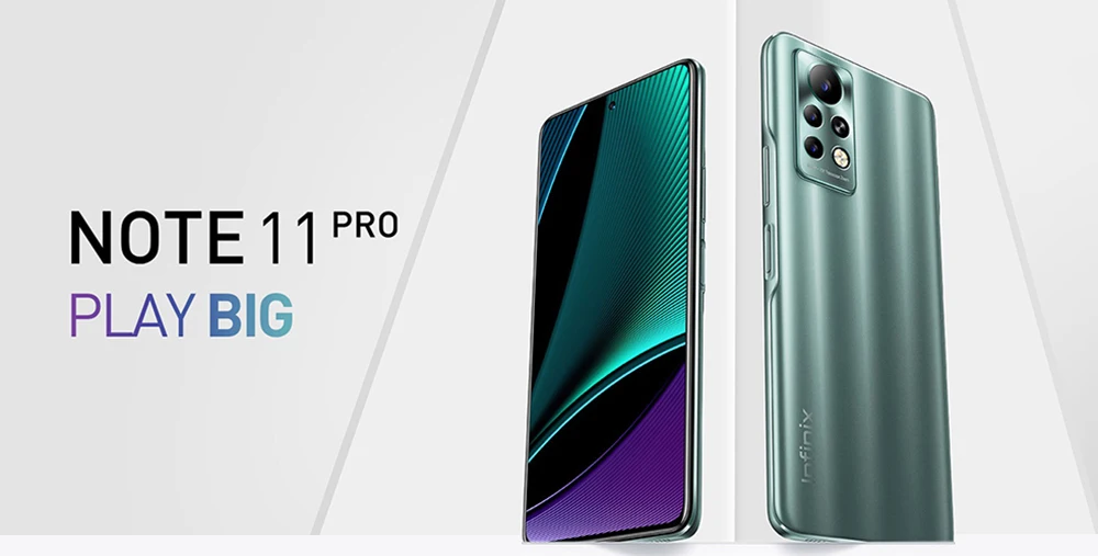 Infinix Note 11Pro Mobile Phone 8GB 128GB 6.95'' Display Smartphone 120Hz Refresh Rate 64MP Camera 33W Super Charge 5000 Battery infinix latest version