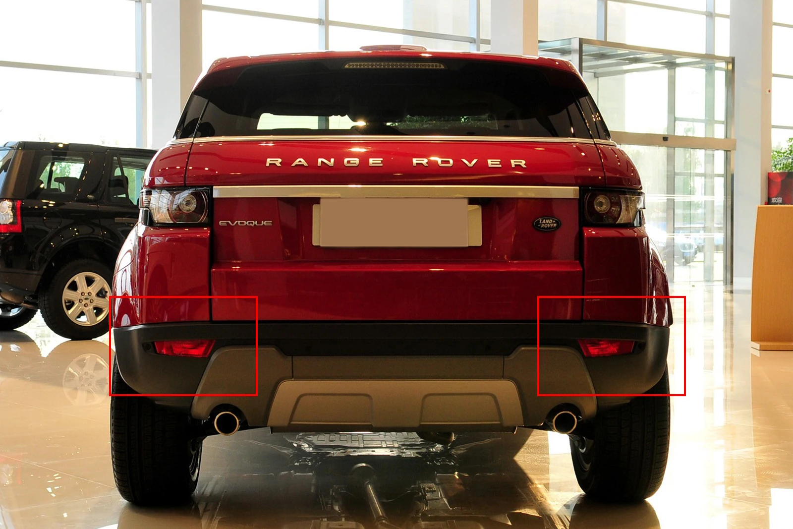 Левый и правый для Range Rover Evoque задний бампер отражатель противотуманный Светильник лампы 2011