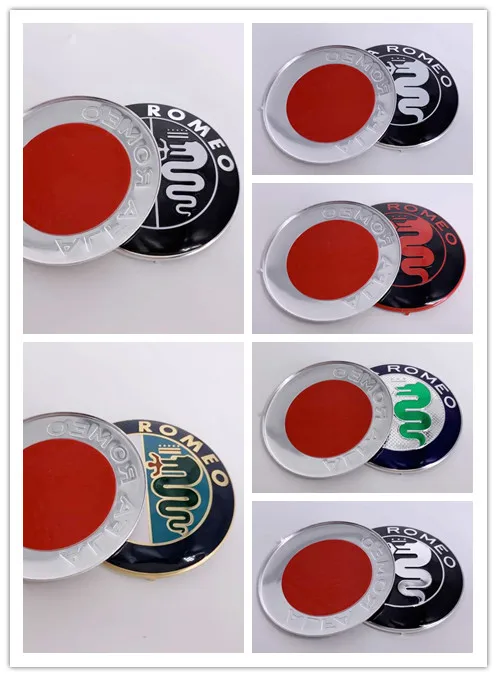 50pcs/lot 7.4cm 74mm for Alfa Romeo Auto Accessories Car Styling Logo emblem Badge stickers | Автомобили и мотоциклы