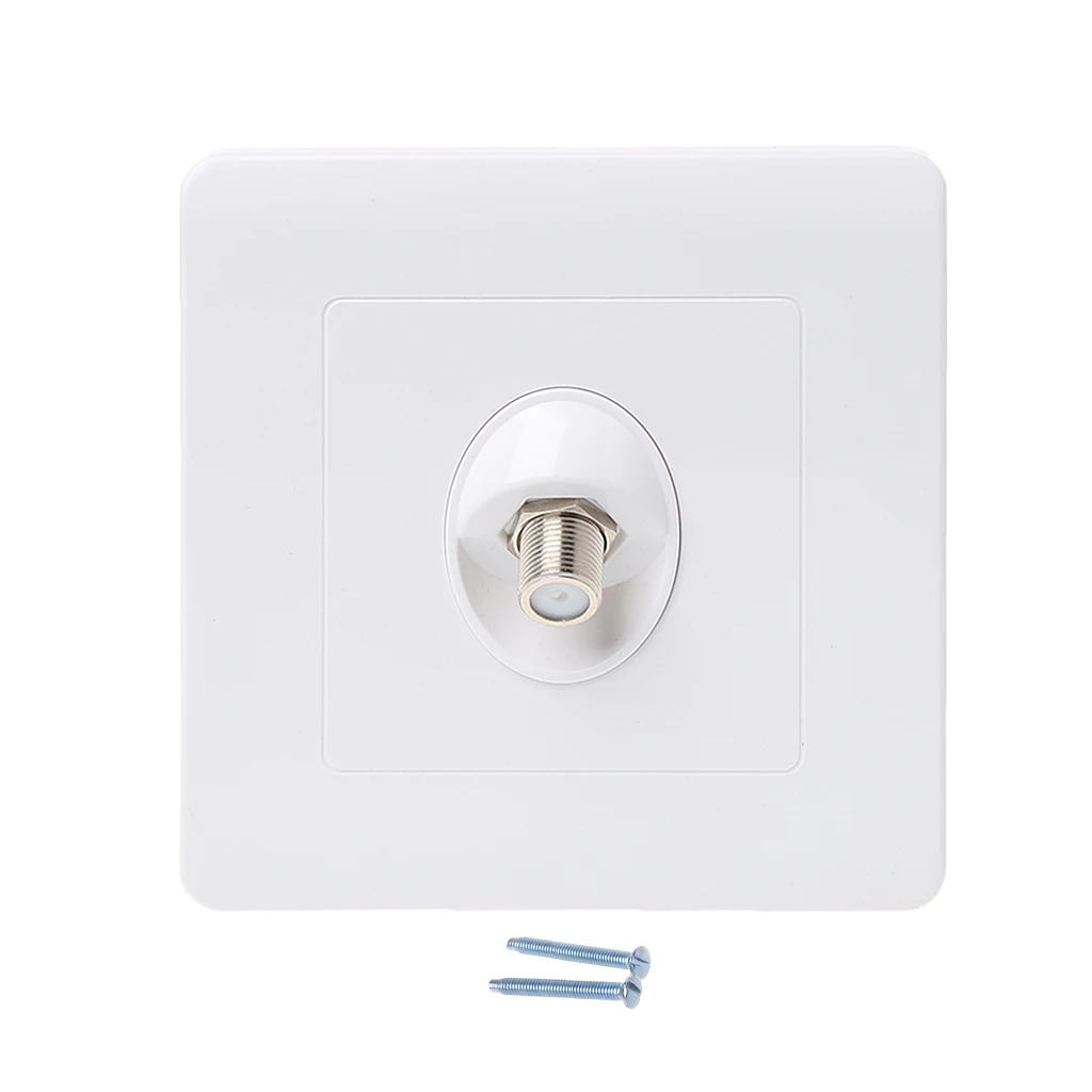 

UK Standard Satellite Television Socket 86 Type Power Outlet White Panel
