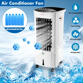 

Mobile Water Air Conditioner Water Cooling Stand Fan Indoor Home Air Conditioning Fan Humidifier with Remote Control Summer