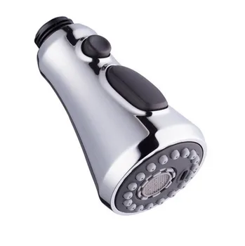 มัลติฟังก์ชั่ก๊อกน้ําหัวฉีดอ่างล้างจานดึงก๊อกน้ําหัวฉีด Sprayer สีดําเงินขนาดเล็กฝักบัวดึงหัว Aerator 27