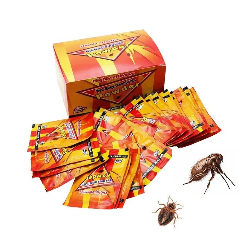 50 pcs Powder Bed Bug Killer Bugs Killing Bait Effective Special Insecticide Beetle Fleas Lice Drugs Insect | Дом и сад