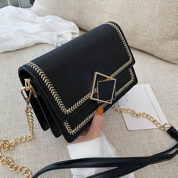 

NEW Arrival Fashion Scrub Leather Small Chian Crossbody Bag For Women's Shoulder Bag Female Handbags Purses Evening Bag Dropship