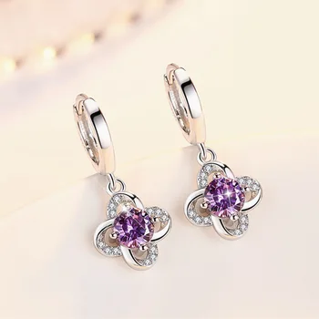 

REETI New arrival shiny 925 sterling silver ladies stud earrings jewelry birthday gift wholesale anti-allergic women