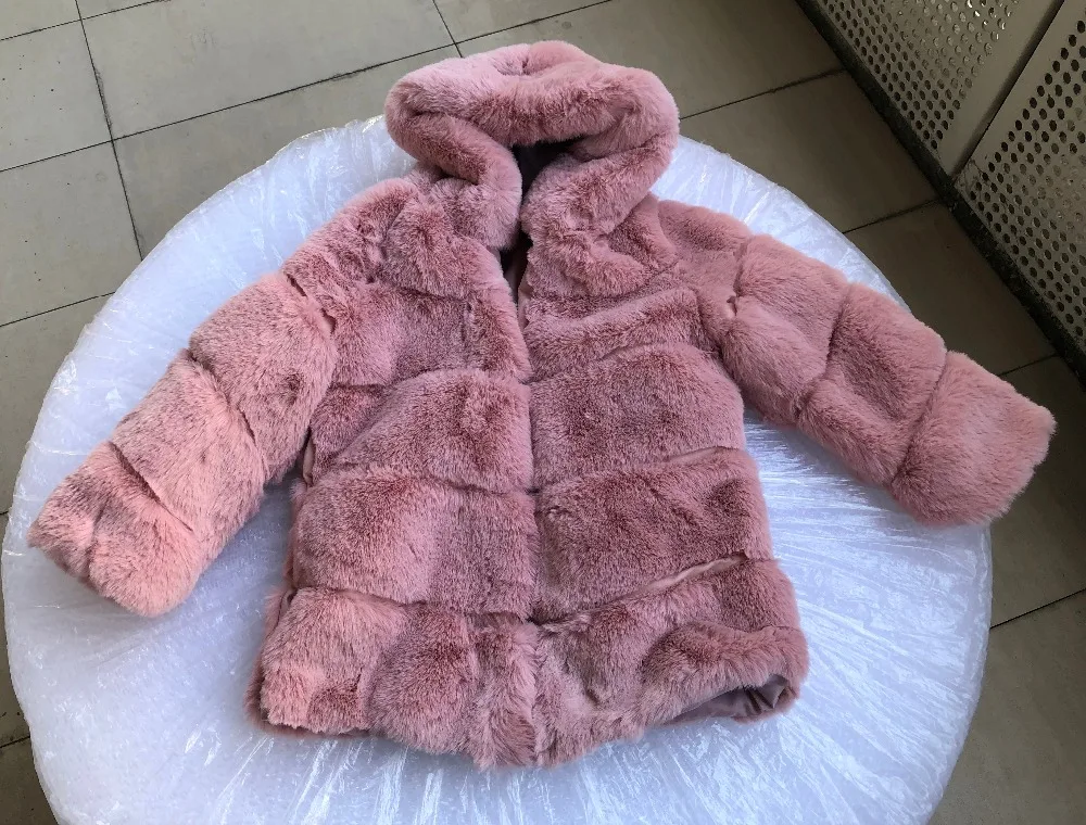 Dollplus/новое зимнее пальто с мехом для девочек элегантные толстые теплые куртки с искусственным мехом для маленьких девочек, пальто, парка детская верхняя одежда детское пальто