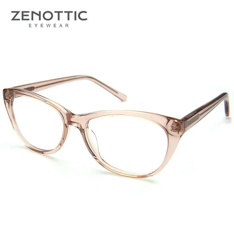 ZENOTTIC винтажная оправа для очков в стиле кошачьи глаза женские модные ацетатные