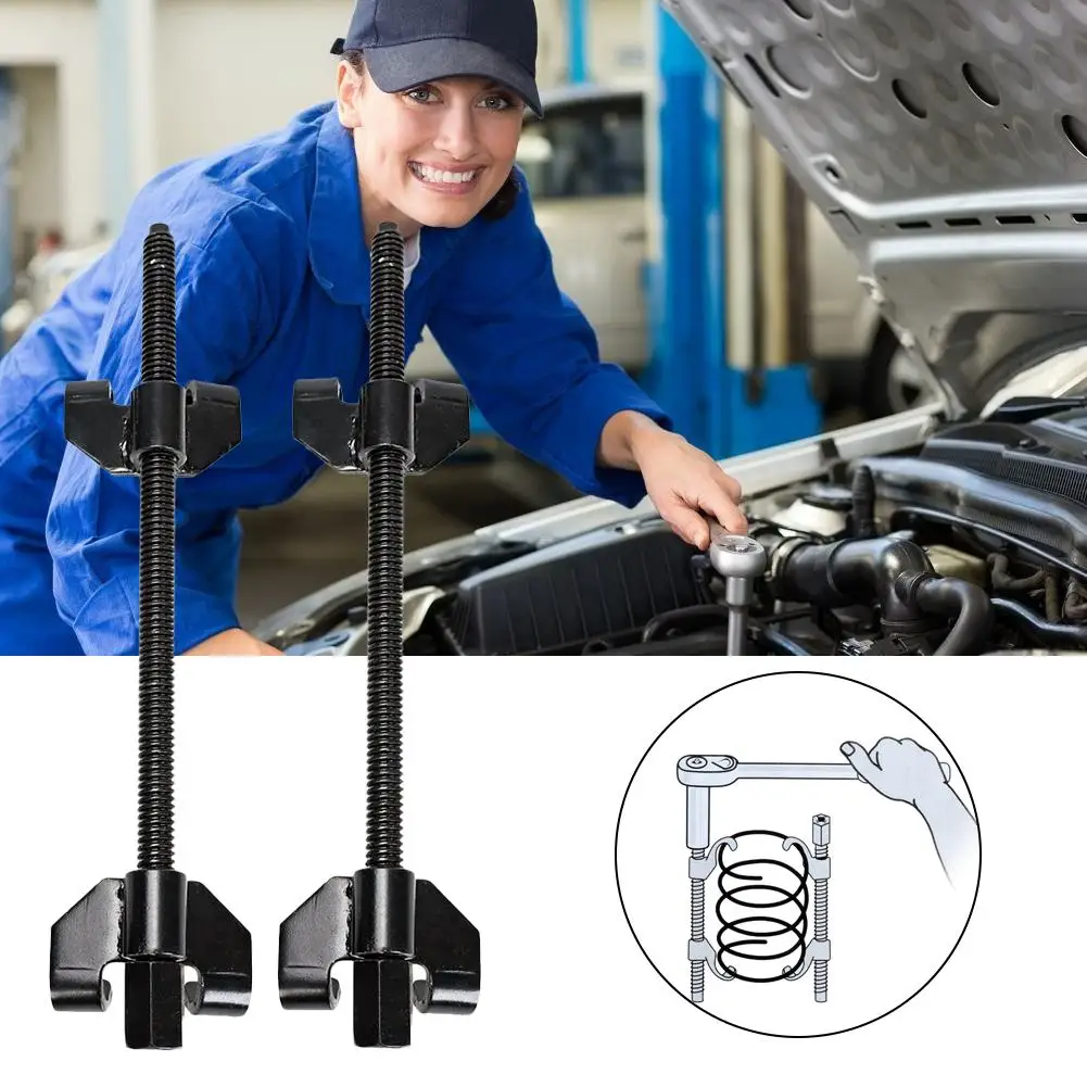 

1Pair Car Coil Spring Compressor Heavy Duty Suspension Struts Clamp Set 350MM 14" Automobile Cars Spring Tool Set Strutss Hot