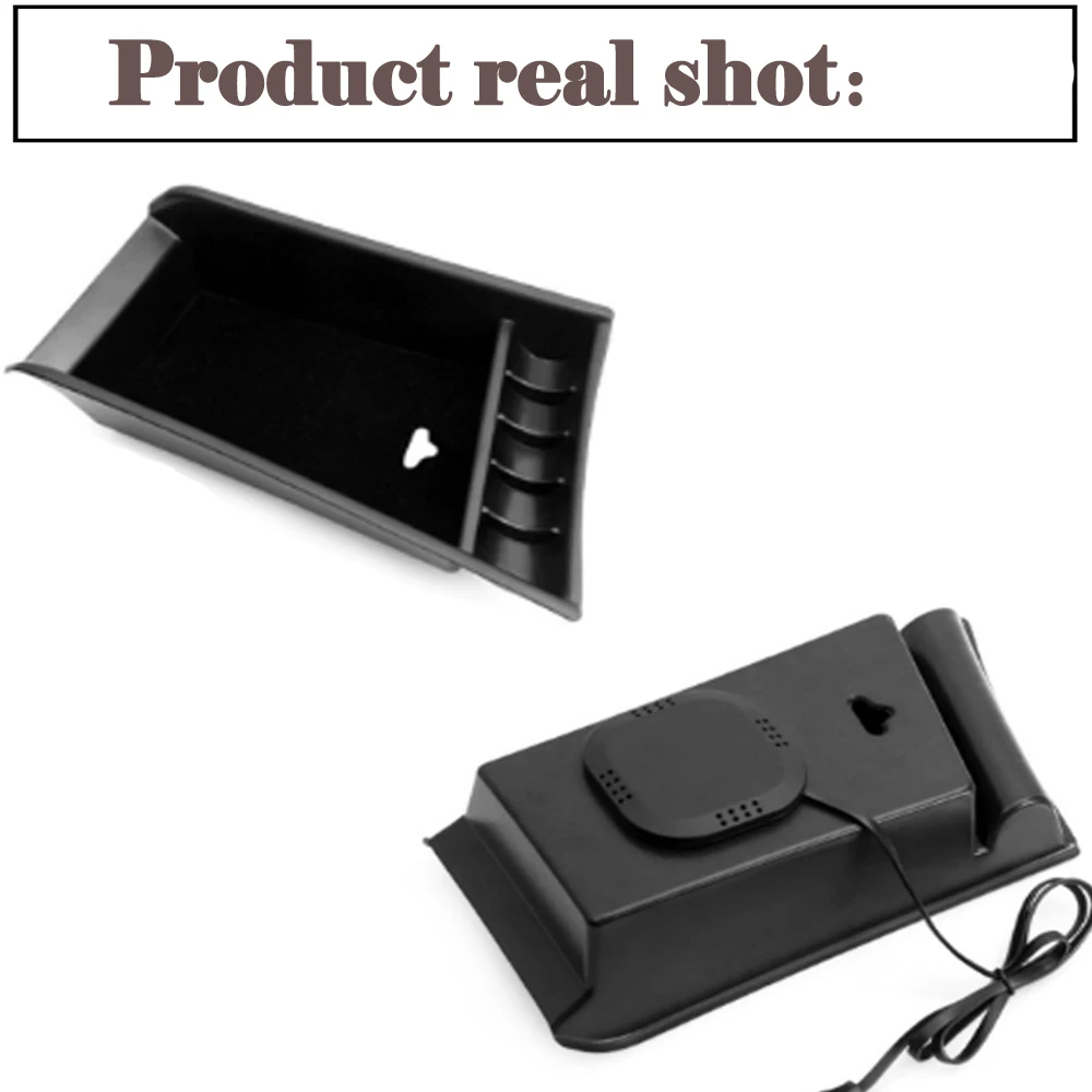 For BMW QI Wireless charger Smart Wireless charging Phone Holder Storage Box for X1 X2 F48 F39 2015~2020