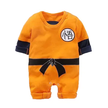 

0-24M Newborn Romper Baby Boy Girl Clothes Kungfu Newborn Baby Boy Girl Long Sleeve Goku One Piece Romper Jumpsuit Baby Boys Set