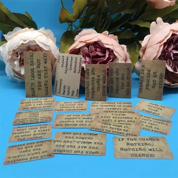 

17Pcs/Pack Vintage Memo English Letters Vellum Paper Sticker DIY Craft Scrapbooking Album Junk Journal Planner Decor Stickers