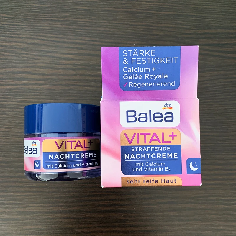 Интенсивный увлажняющий ночной крем Balea VITAL + для зрелой кожи возрастом 55 70 лет