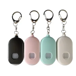 Porte clés d'alarme d'auto défense, Rechargeable, 130db, pour enfants, filles, personnes âgées, cri de sécurité personnelle, alerte de protection d'urgence 
