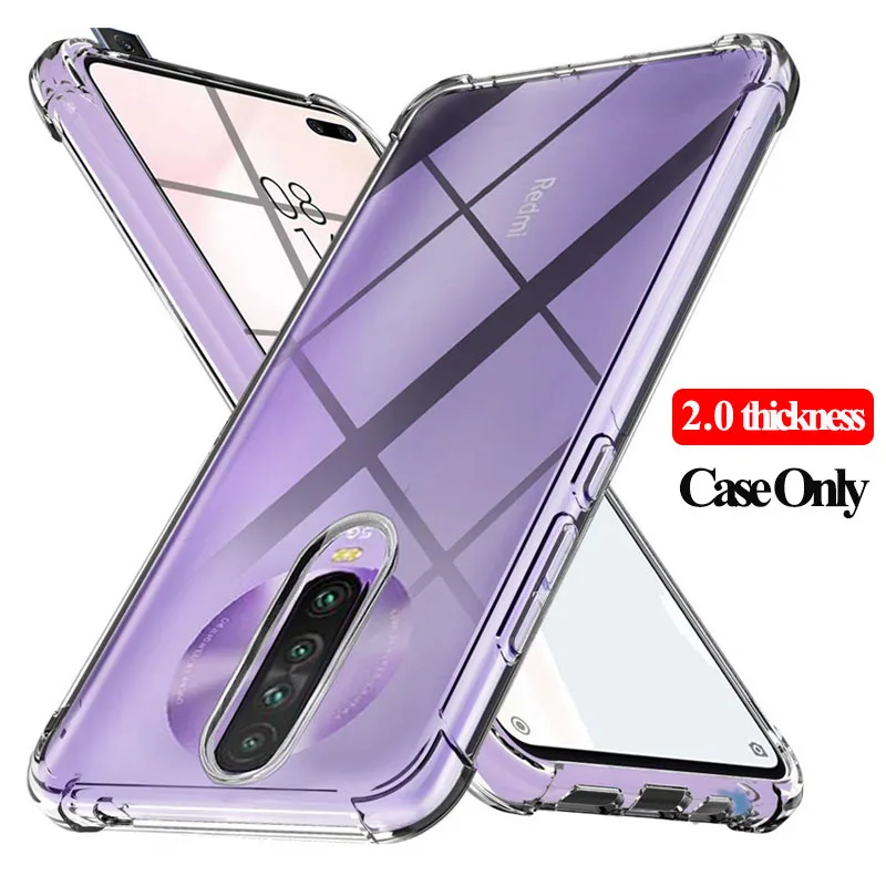 2.0 Case Only Противоударный чехол, чехлы, прозрачные чехлы для redmi K 30 редми к30, мягкие силиконовые чехлы для телефонов xiomi-redmi-k30 k 30 redmi k30 pro 8t case redmi k30 xiaomi чехол redmi note 8pro чехол к30 редми нот 8 т - Цвет: 2.0 Case Only